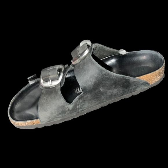 Birkenstock Arizona Big Buckle Black Sandals Size 40 US 9.5 - Picture 1 of 5